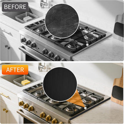 Silicone Kitchen Stove Counter Gap Cover Long & Wide Gap Filler (2 Pack) Seals Spills Between Counters, Stovetops, Washing Machines, Oven, Washer, Dryer - Heat-Resistant and Easy Clean (White)