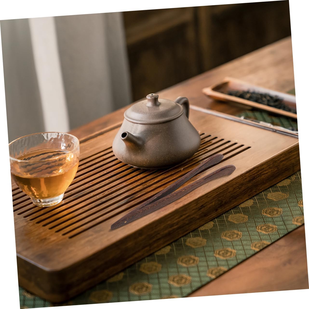 2pcs Wooden Tea Clip Tweezers for Tea Art Tools Squeezer Tongs Bag Squeeze Ceremony Accessories