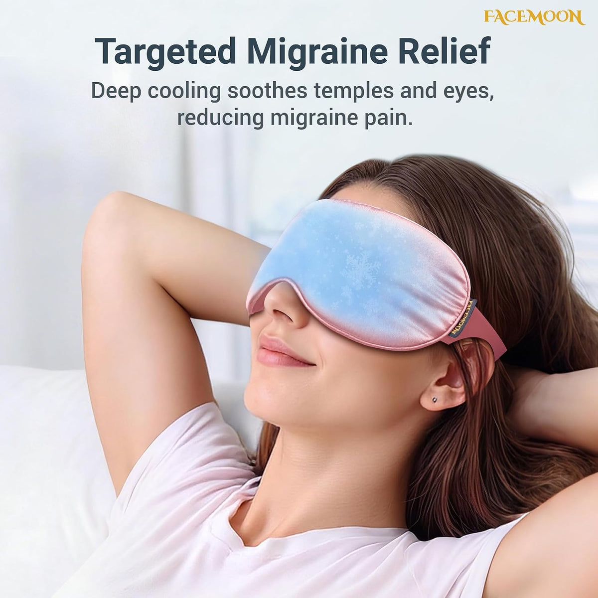 Cooling Eye Mask for Dark Circles Puffiness - Fsa Eligible Items Hsa, Cold Compress for Puffy Eyes Migraines Headache Sleeping After Surgery, Gentle Weighted Travel Essentials Gel Ice Pack (Black)