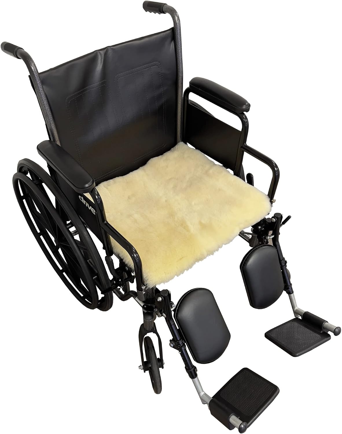 Sheepskin Ranch Wheelchair Armrest Pads – Genuine Sheepskin Armrest Cushions for Wheelchairs & Office Chairs, Pressure Relief Support Pads for Seniors, Adults & Disabled Users - Made in the USA