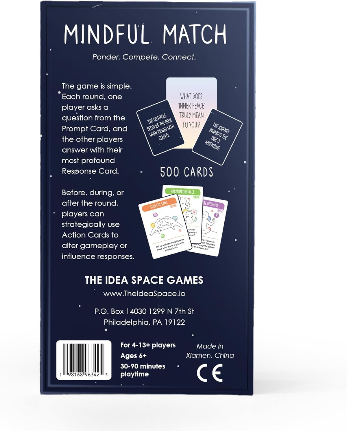 BEST Mindful Match | 500 Card Game for Adults, Teens, & Kids | Fun Family Party Game | Board Games for Adults | Mindfulness Conversation Cards | Couple Gifts | Ice Breaker for Date Night & Game Night