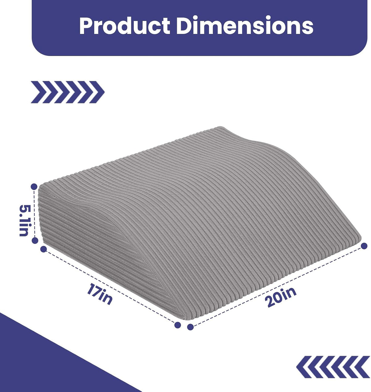 idee-home Recliner Leg Rest Cushion, Recliner Footrest Extender Pillow