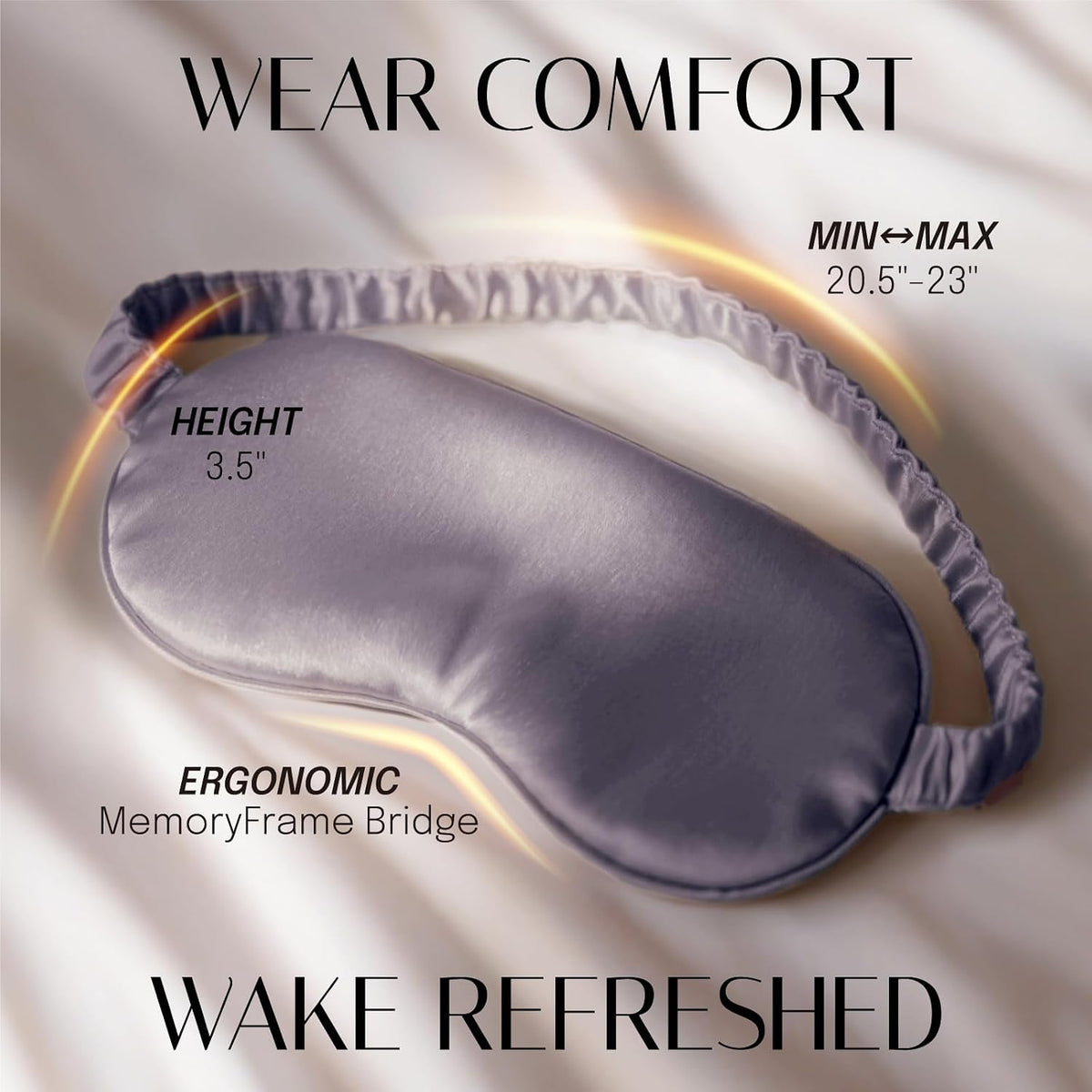 OLESILK 100% Mulberry Silk Sleep Mask for Women - Zero-Pressure Blackout