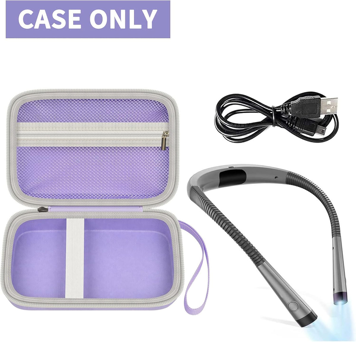 GWCASE Hard Carrying Case for Glocusent for Vekkia LED Neck Reading Lights