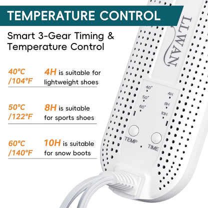 Boot Dryer for Work Boots, Electric Portable Shoe Dryer with Timer for Sneaker Socks Gloves Drying, Boot Warmer Extendable for Rainy Seasons Winter Travel