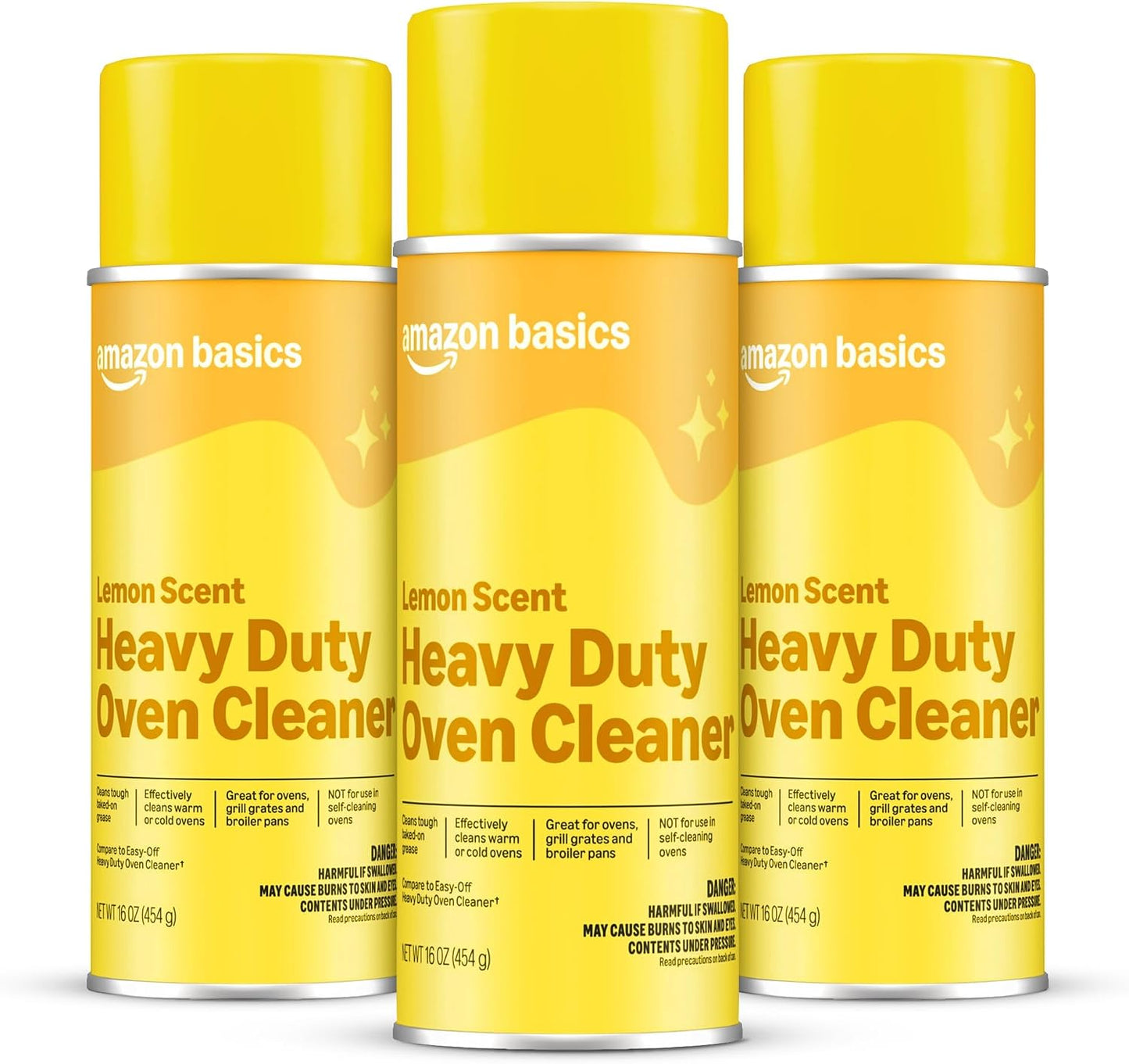 Amazon Basics Heavy Duty Oven Cleaner, Lemon Scented, 16 oz, Pack of 1