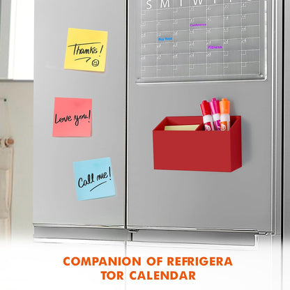 BEYGORM Magnetic Dry Erase Marker Holder for Whiteboard & Refrigerator | Non-slip Acrylic Pen Holder for Classroom, Fridge Magnet, Locker Organizer Accessories, Teacher & School Supplies(Black)