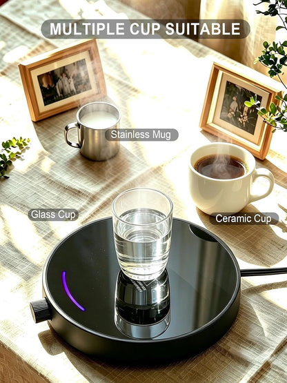 Coffee Mug Warmer, Smart Candle Warmer, Ideal Gifts for All Beverage | Fast Heating | 3 Temp Settings | 4H Auto Shut Off | LED Light | Ideal for All Cups | Ideal for Coffee Tea Water and Milk