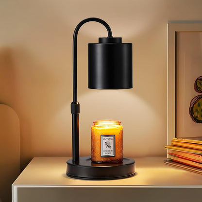 CASTLELIFE Candle Warmer Lamp with Timer & Dimmer, Height Adjustable Electric Wax Melt Warmer for Jar Candles, Gifts for Mom Home Decor, White
