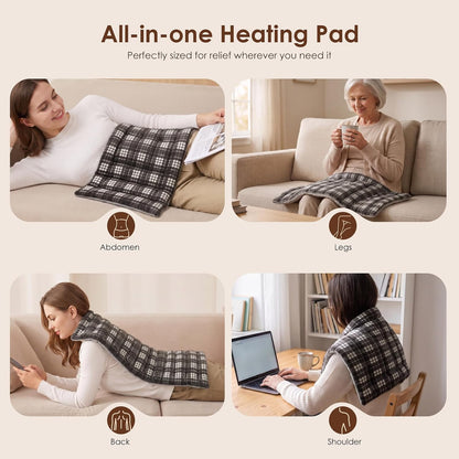 Microwave Heating Pad for Pain Relief, 8 x 18 Grey