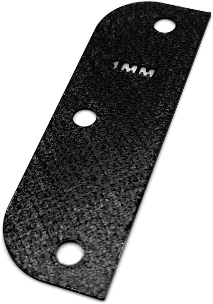 Door Hinge Shims (Set of 3) Hinge Spacer for Interior and Exterior Door Alignment - for 3.5", 4" and 4.5" Standard Hinges (3mm Thick, White, 3.5-inch)