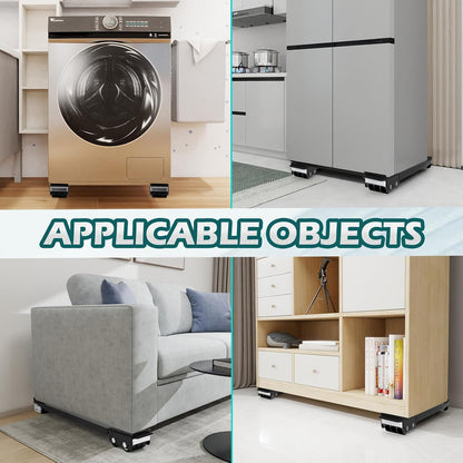 Extendable Appliance Rollers with Upgraded Furniture Lifter Tools, Grey | Extendable Appliance Heavy Duty Furniture Mover with Wheels Stand Sliders, Washers Dryers Moving Kitchen Refrigerators Sofa
