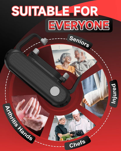Electric Jar Opener for Seniors with Arthritis, Automatic Jar Opener for Weak Hands, High Torque Battery Operated Bottle Opener, Hands Free Jar Opener Kitchen Gadget for Screw-Top Glass Jars
