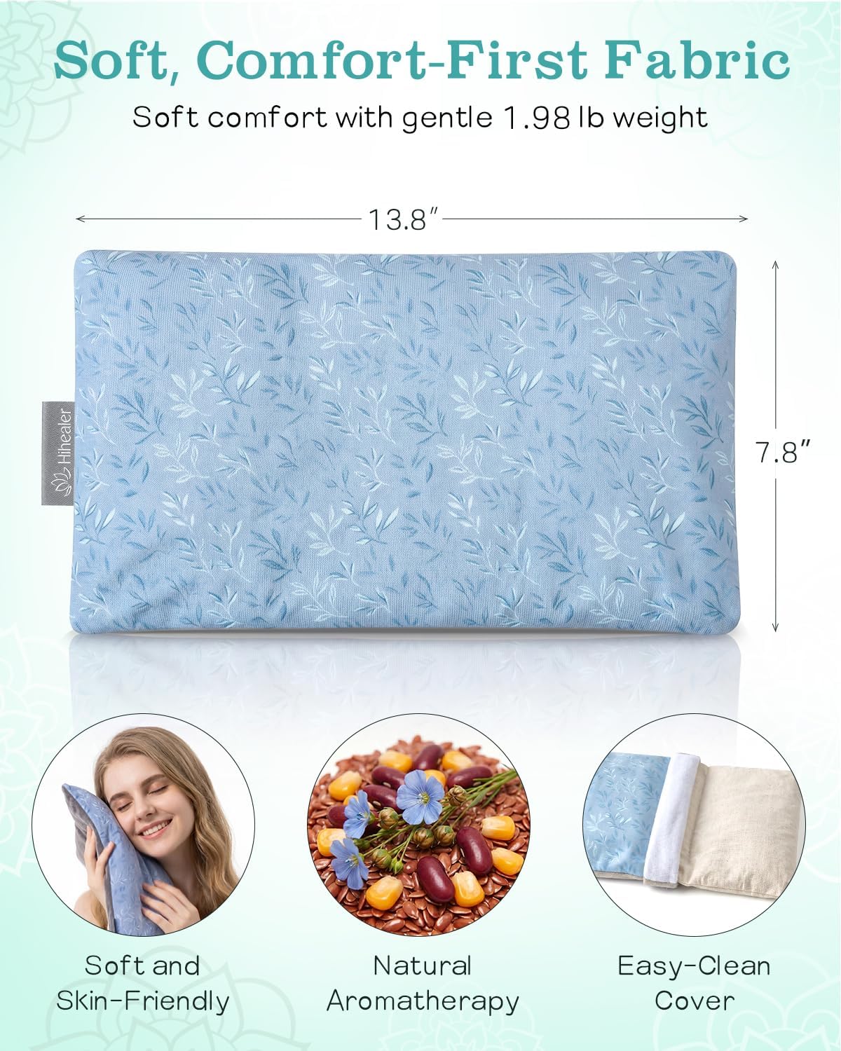Hihealer Microwave Heating Pad for Neck & Shoulders, Microwavable Heat Pack