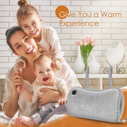 Hand Warmers Rechargeable, Portable Graphene Heated Gloves Handwarmers Bag with 10000MAH Power Bank&3 Heat Modes, Fast Electric Heating Pad Pouch for Women,Kids, Hunting,Camping