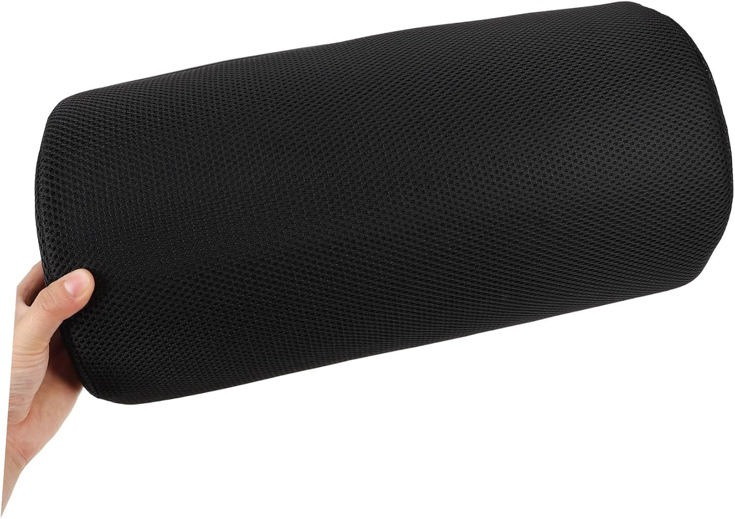 Knee Leg Pillow for Sleeping, Half Moon Bolster Pillow Memory Foam Pillows Lumbar Support Footrest Cushion for Back Hip Ankle Semi Roll Grey
