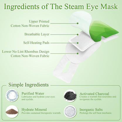 Steam Eye Mask Heated Eye Masks For Dry Eyes, Unscented