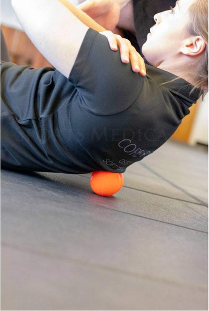 Lacrosse Ball for Myofascial Release, Trigger Point Massage Therapy | Best For Neck & Shoulder Pain, Video Series & eHandbook Included