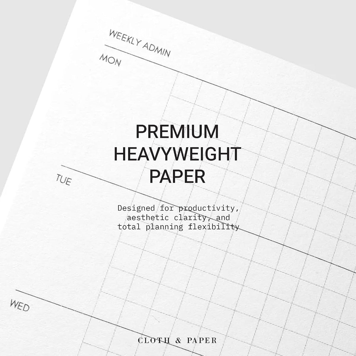 Cloth & Paper Travel Notebook | Daily Wellness Planner – Smoked Salt | Pocket Plus Wellness Planner 3.2" x 6" | Habit Tracker & Self Care Journal for Goals, Gratitude & Reflection – Soft Touch Cover