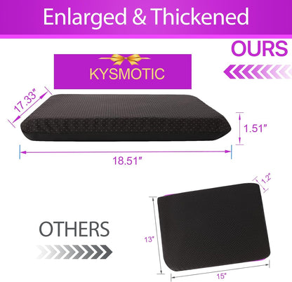 Gel Seat Cushion for Long Sitting, Gel Chair Cushion (Large & Thick)