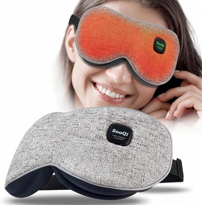 Rechargeable Heated Eye Mask for Dry Eyes, Blepharitis & Eye Fatigue | 3 Preset Heat Modes | 3.5 oz Weighted Comfort | Up to 6 Sessions per Charge | Auto Shut-Off | Washable Cover | USB-C Charging