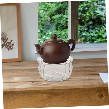 Glass Teapot Warmer Heat Resistant Candle Stand for Teapot and Food Easy to Clean Wax Warmer for Consistent Warmth Tea Accessories for Daily Use