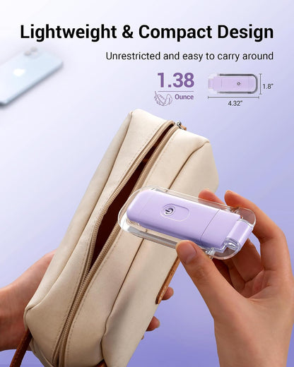 DEWENWILS USB Rechargeable Book Reading Light, 3000K Warm White, Brightness Adjustable Clip on LED Bookmark Lamp at Night in Bed, Portable Booklight for Bookworms, Kids