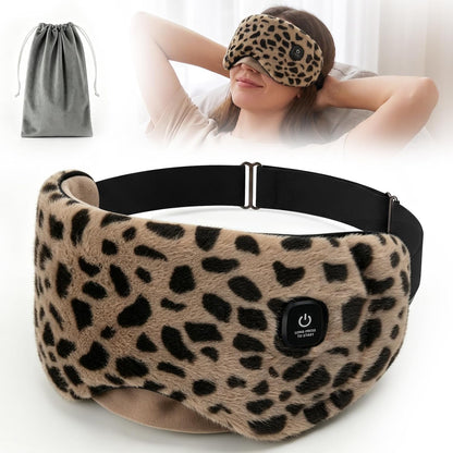 Heated Eye Mask for Dry Eyes, Cordless Warm Eye Compress for Travel, Styes & Chalazion, Blepharitis & MGD, 1500mAh Rechargeable Battery 3 Temperature Modes & Timed Shutdown, Washable Cover(Pattern2)