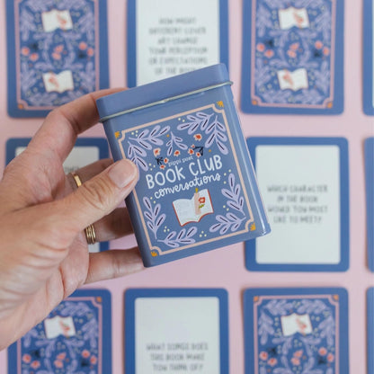 Pippi Post S'More Nature Conversation Cards with Tin, 50 Outdoor Prompts | 50 Conversation Starter Cards, Decorative Storage Tin, Ice Breaker Game