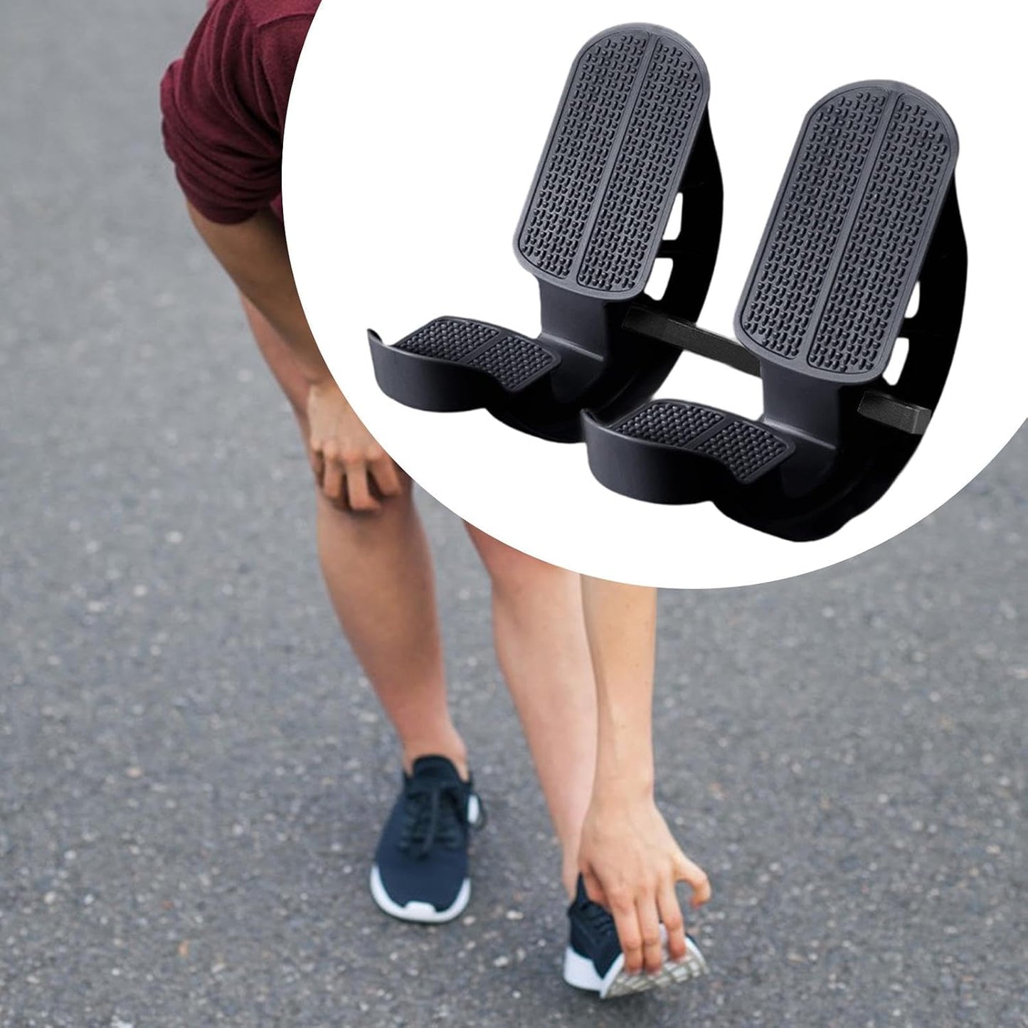SM SunniMix 2 Pieces Foot Rocker Stretcher Calf Stretching Board Ankle Tool Pedal Featuring Nonslip pp Structure for Enhanced Comfort Suitable for Gift Giving, Blue