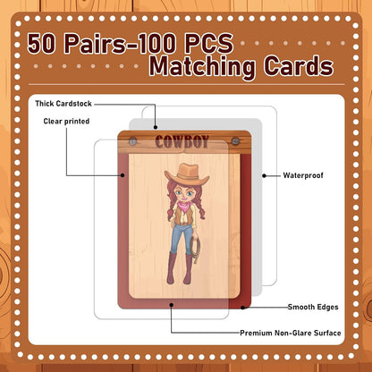 gisgfim 100 PCS Memory Matching Game Famous Paintings Concentration Memory Card for Adults Learning Educational Game A Fun & Fast Artworks Theme Matching Games
