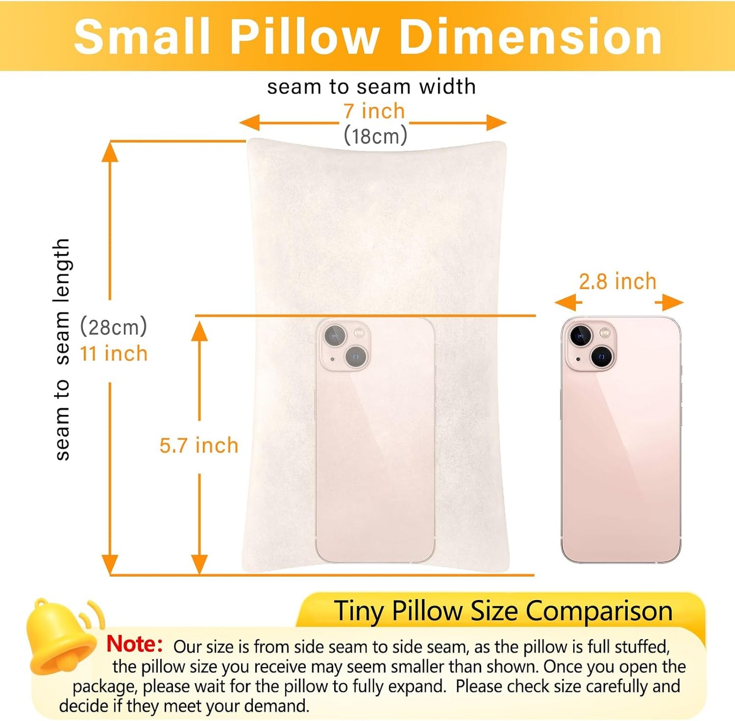1 MIDDLE ONE 2 Pack Small Pillow, Memory Foam Mini Pillow 11 X 7 Inches for Travel, Sleeping, Nap and Neck, Knee, Lumbar Support, Tiny Cushion for Pet, Dogs (Grey)
