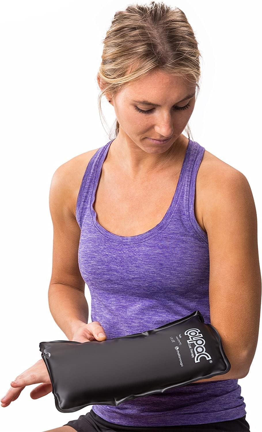 Chattanooga ColPac Reusable Gel Ice Pack Cold Therapy for Knee, Arm, Elbow, Shoulder, Back for Aches, Swelling, Bruises, Sprains, Inflammation (11"x14") - Blue