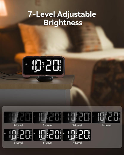 Loud Alarm Clock for Heavy Sleepers Adults, Bed Shaker Alarm Clock