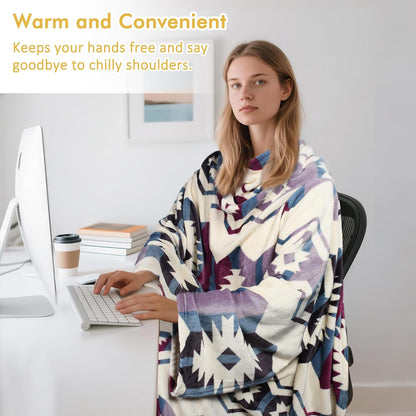 Catalonia Wearable Blanket with Sleeves for Women & Men, Fleece Wrap Throw | Cozy Sleeve Design for Hands-Free Comfort, Perfect for Reading, TV Time & Relaxing, Christmas & Birthday Gift