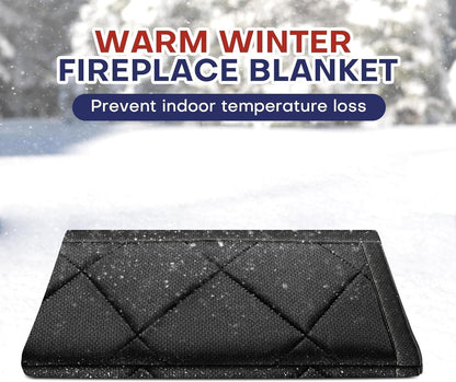 Magnetic Fireplace Cover for Energy Saving, Magnetic Fireplace Blanket for Iron Fireplace Frame Keep Drafts Out Stops Heat Loss Fireplace Screen fit for 39" W x 32" H