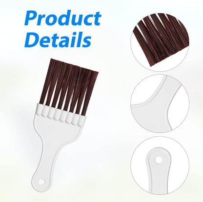 PEUTIER 3pcs Air Conditioner Fin Cleaning Brush, HVAC Conditioner Condenser Cleaner Stainless Steel Refrigerator Coil Cleaning Brush AC Fin Comb Evaporator Radiator Fin Repair Fridge Cleaning Tool