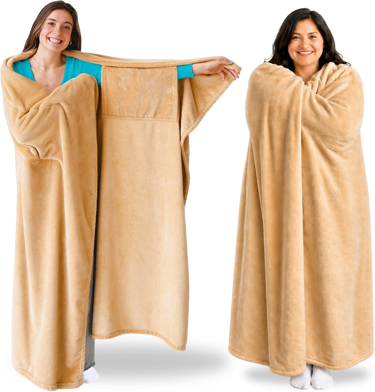 Super Blanky Wearable Blankets for Women & Men, Dorm Room Essentials, Gift for Her, Gifts for Women, Wife Birthday Gift Ideas