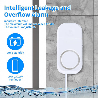 Smart Water Leak Detector, 120dB Adjustable Alarm Suit for Home，Water Sensor for Basement, Water Leak Alarm,3 PCS