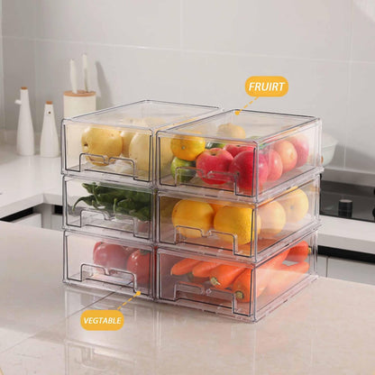 5 Pack Fruit Storage Containers for Fridge,Produce Container for Fridge with Removable Colanders,Leakproof Refrigerator Organizers and Storage for Produce Berry Vegetable Salad Meat Food Keep Fresh