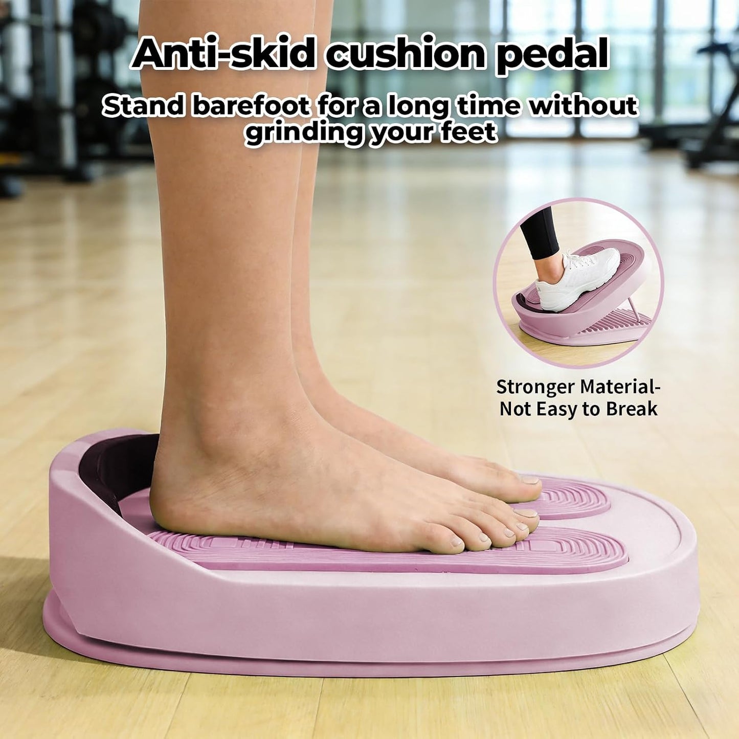 Adjustable Calf Stretcher Slant Board, 15-Level Incline for Ankle Rehab | Lightweight ankle stretch board for shin splints & Achilles tendonitis, home gym travel rehab