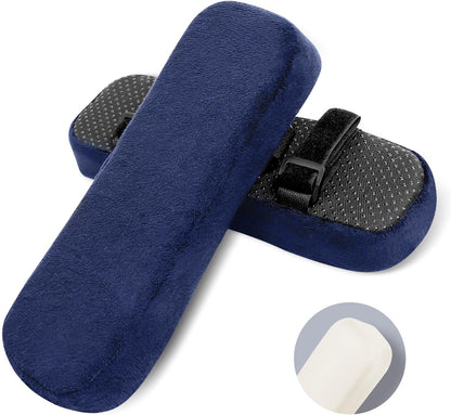 ZNCMRR 2 Pack Office Chair Armrest Pads Covers with Memory Foam(Black)