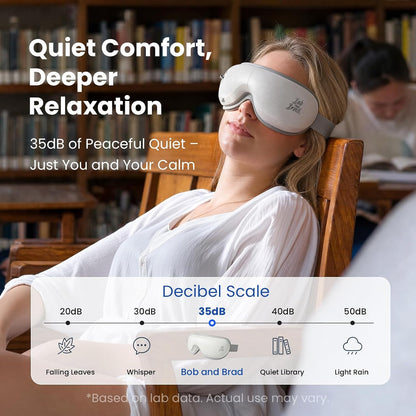 BOB AND BRAD Eye Massager with Heat and Cooling, FSA-HSA Eligible, Heated Eye Massager Mask for Dry Eyes, Migraines, Headaches Relief, Reduce Strain, Improve Sleeping, Birthday Gift for Women Men