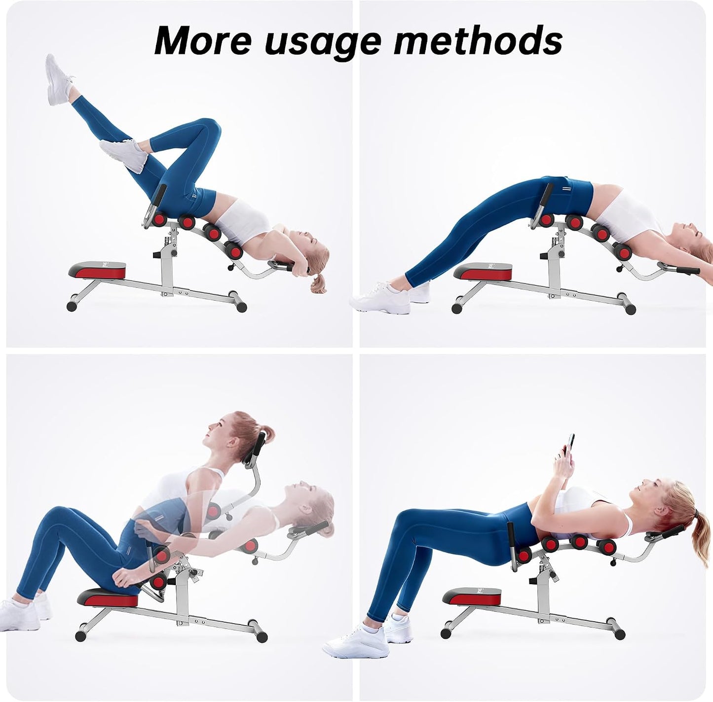 Inversion Table for Back Pain Relief - 350lbs Capacity, Improve Posture and Spinal Health - Ideal for Home and Gym Use