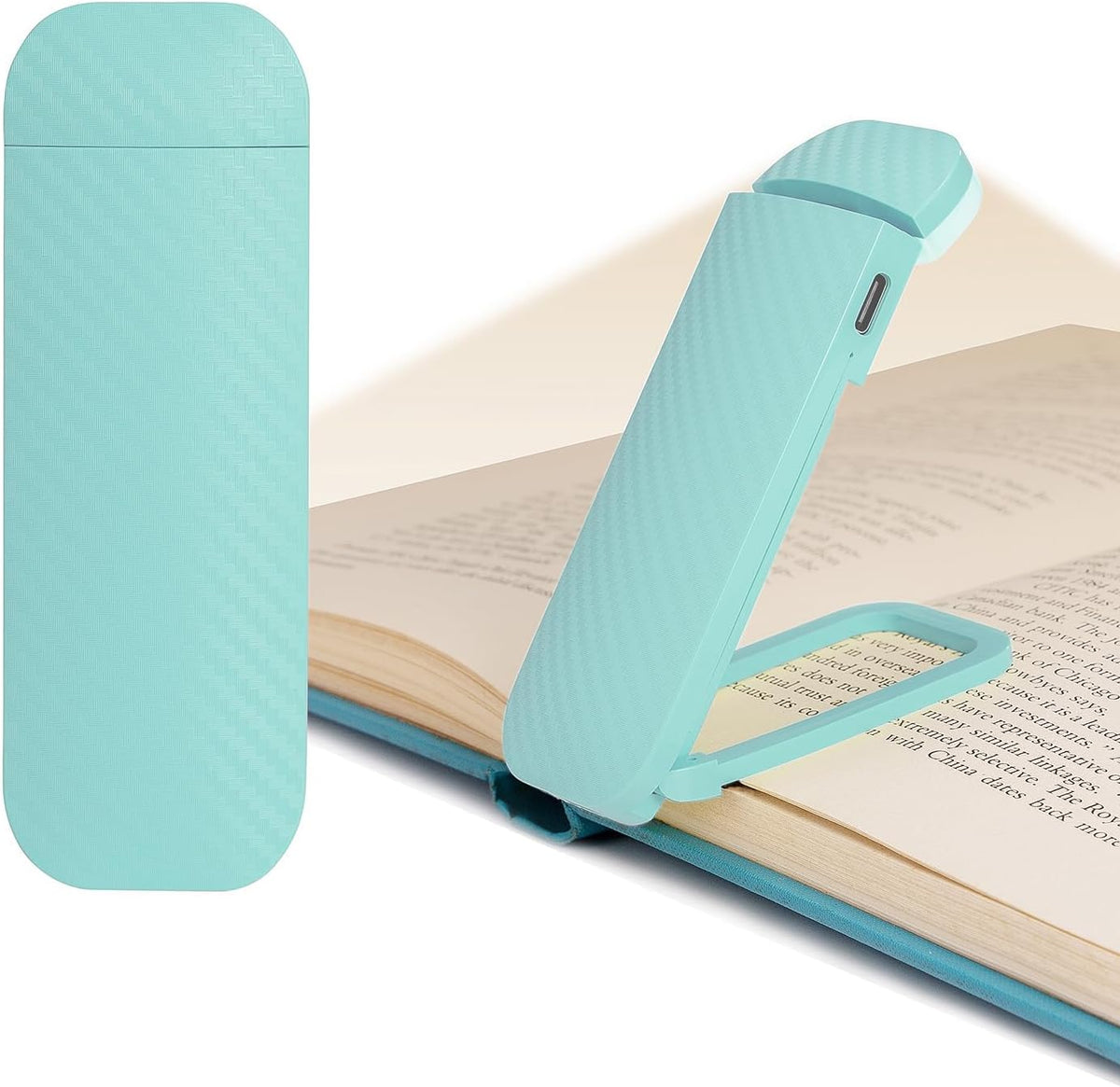 HEMONNKAM Book Reading Light, Rechargeable Clip on Booklight, Eye Caring 3 Color Temperatures & 5 Brightness Levels, Night Use for Bed, Long Lasting, Reading at Night in Bed, Romantic Purple
