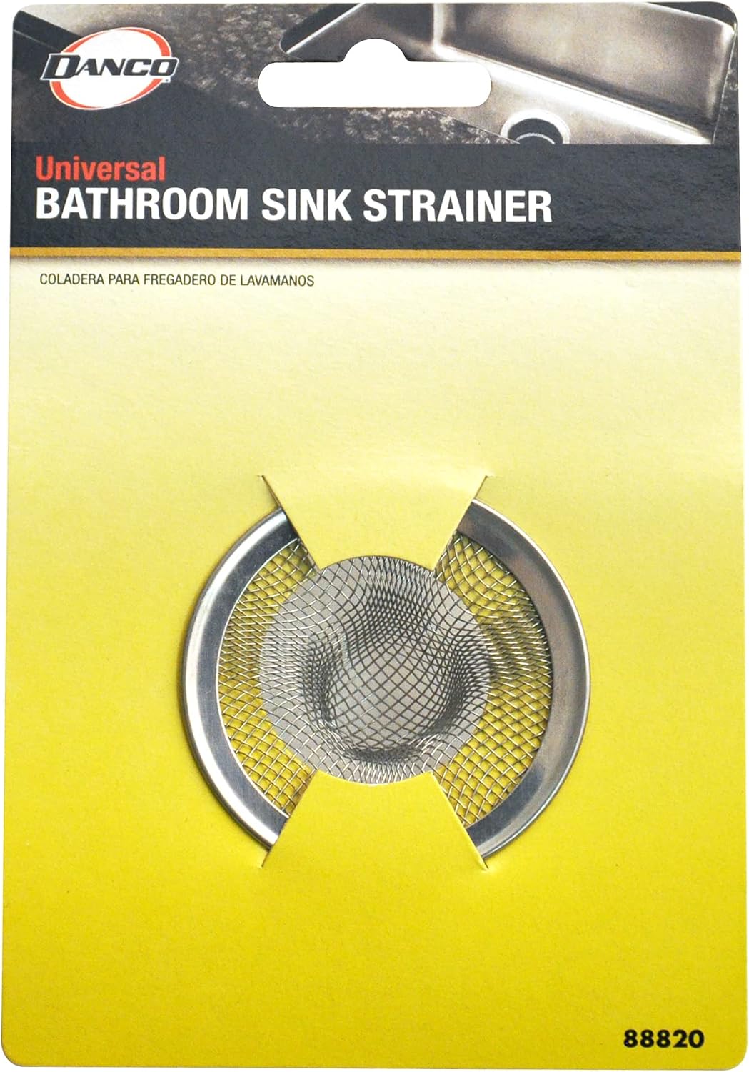 Danco Lavatory Sink Mesh Strainer, 2 in, Stainless Steel (88820)