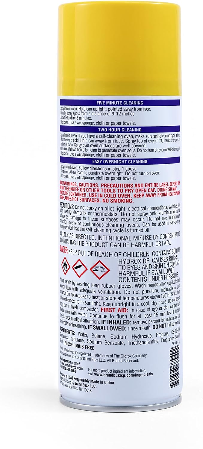 Formula 409 Heavy Duty Oven and Grill Cleaner Spray, Lemon Scent, 14.5 Oz