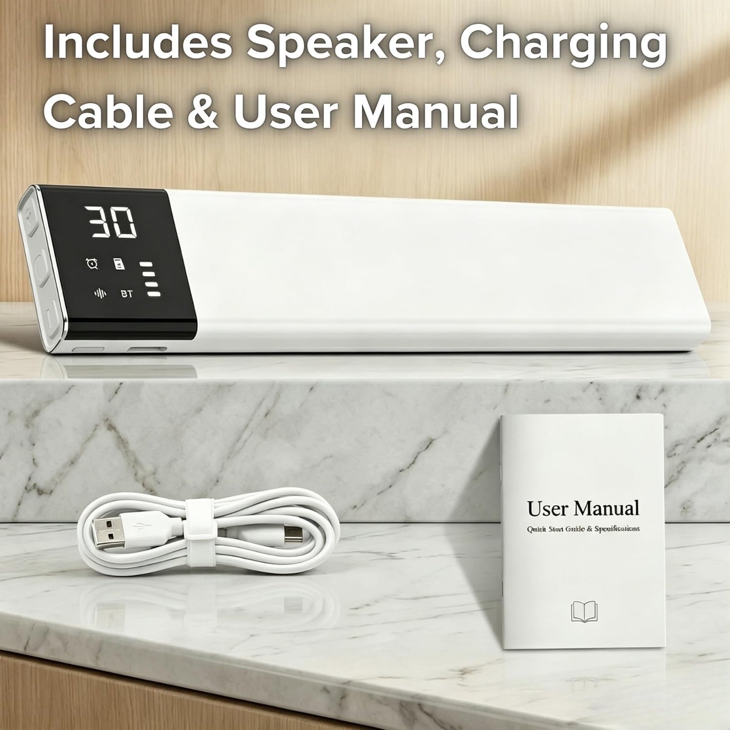 Under Pillow Speaker for Sleeping, Bone Conduction Sleep Speaker for Side Sleeper - 36 Built-in White Noises Natural Sounds, Wireless Bluetooth, TF Card Slot, Auto Off Timer, Portable Bedside Device
