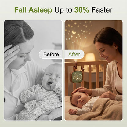 White Noise Sound Machine Baby with Star Projector | Portable Sleep Aid Lullaby Music for Baby Sleeping | Soothing Sound Machine for Nursery, Car Travel, Bedroom Crib, Kids Gifts (Puppy)