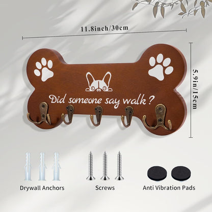 Dog Leash Holder forwall,Coat RackHooks, Mount Storage Organizer